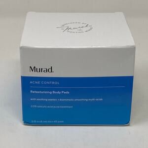 Murad Retexturizing Body Pads with Salicylic Acid, Acne Control, New (45 Pads)